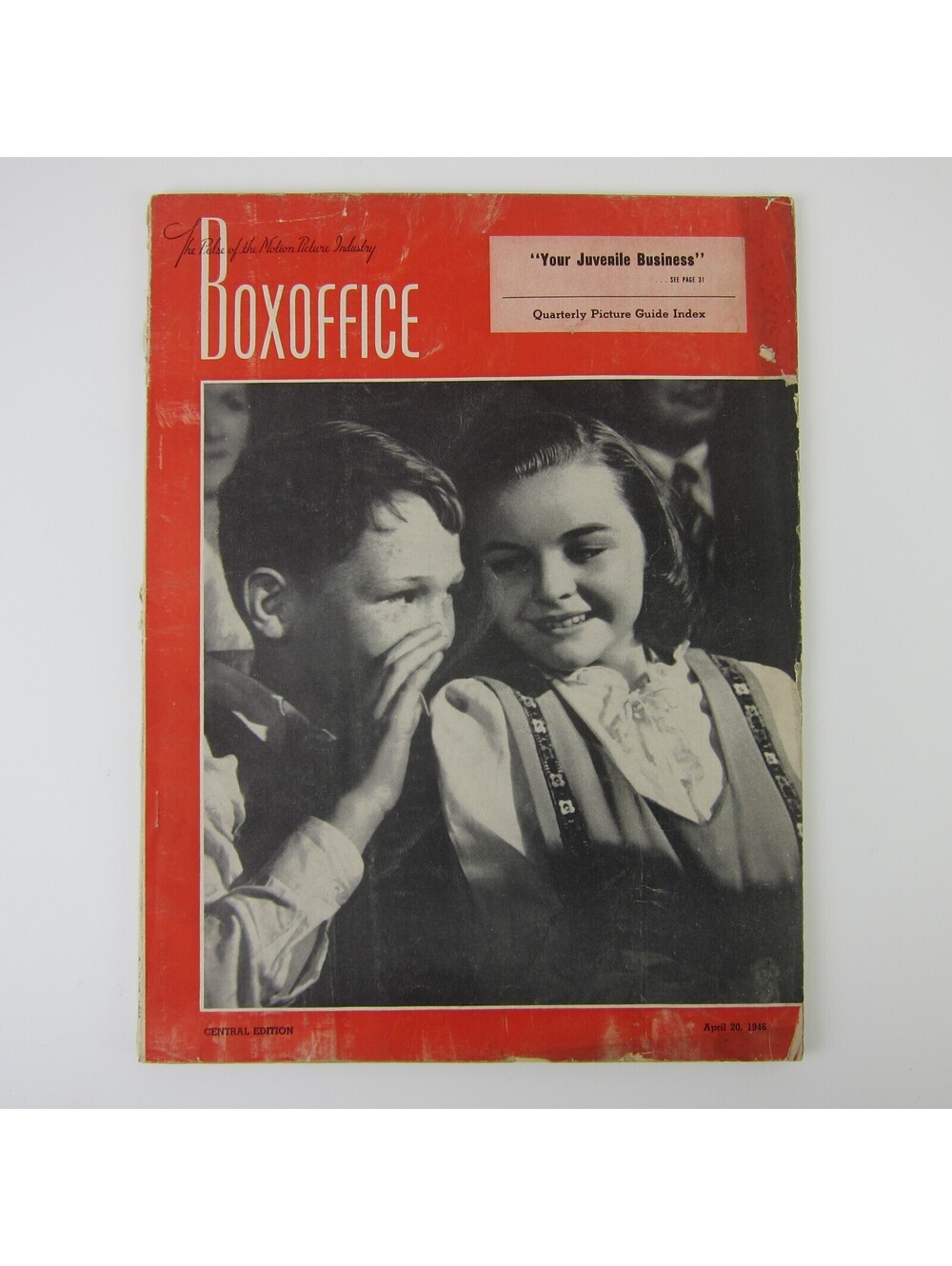 Boxoffice Magazine National Film Weekly George Petty Pinup Girl Vintage 1946